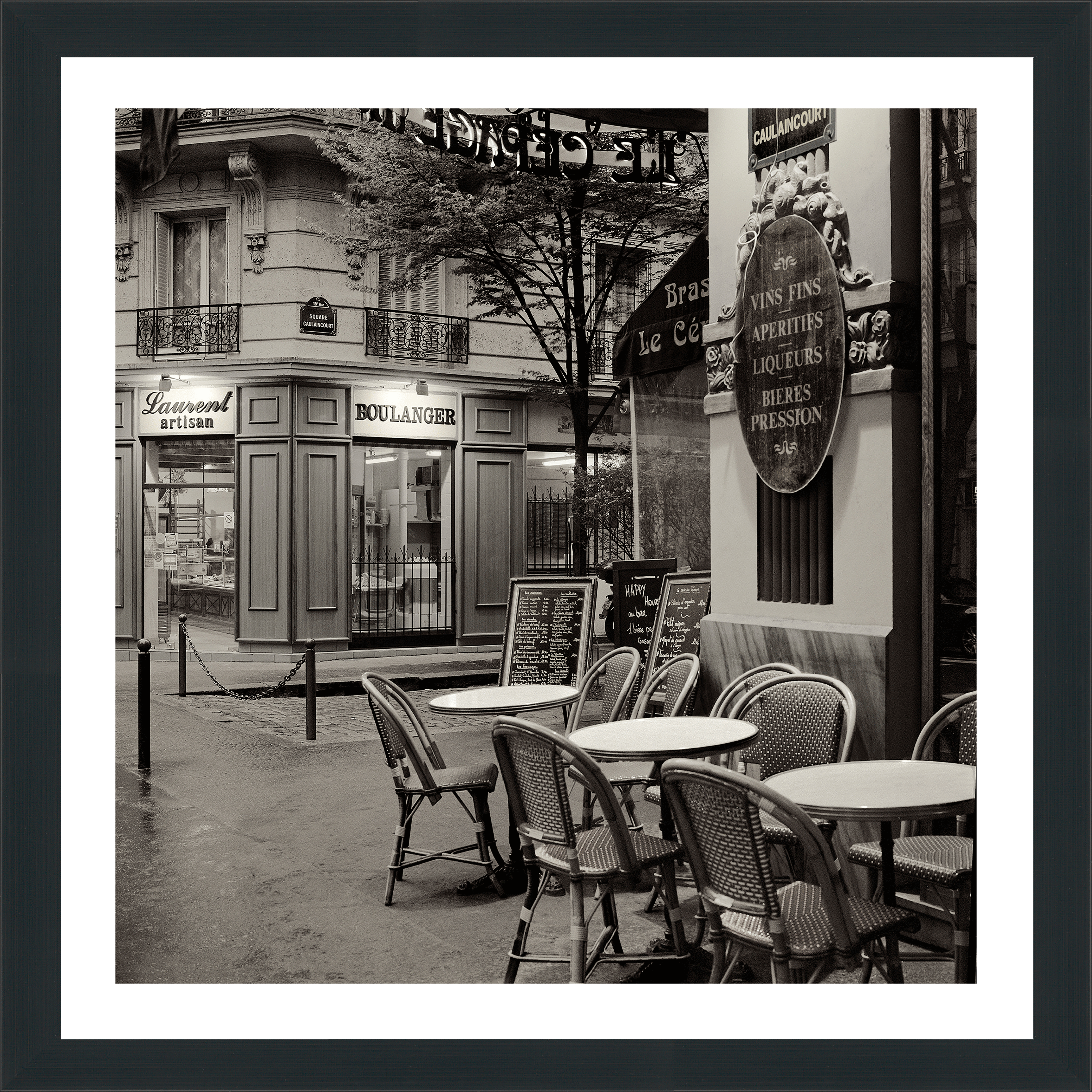 Alan Blaustein Caf?, Montmartre Framed Plexiglass Wall D?cor